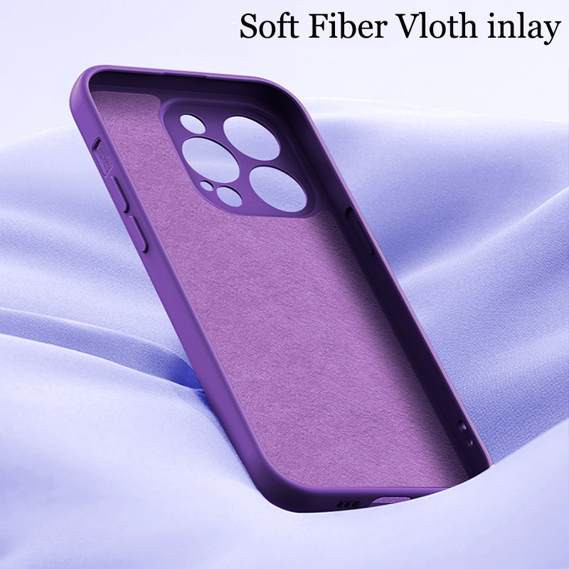 Astubia Square Liquid Silicone Phone Case for iPhone 11-14