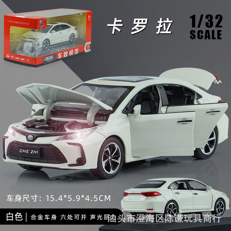 Modelo de Coche Corolla 1:32 con Base - Coche de Juguete de Aleación