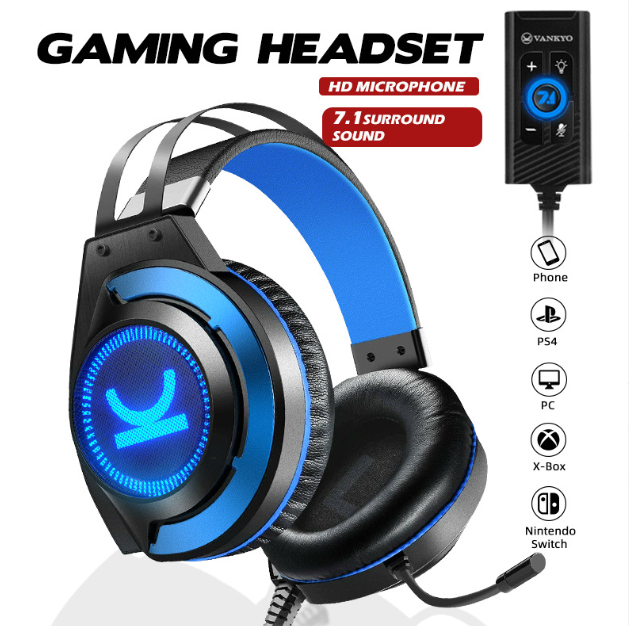 Auriculares para Juegos Commander CM7000 Pro con Sonido Envolvente 7.1