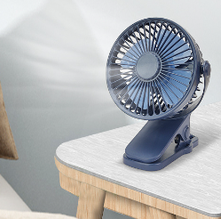 Mini Ventilador USB con Clip - Silencioso Recargable para Dormitorios