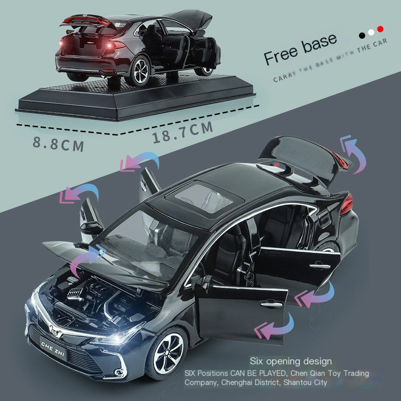 Modelo de Coche Corolla 1:32 con Base - Coche de Juguete de Aleación
