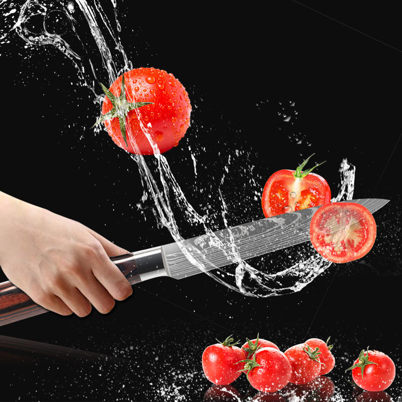 Juego de Cuchillos de Cocina Estilo Damasco