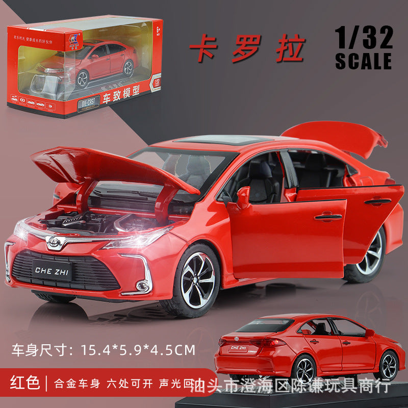 Modelo de Coche Corolla 1:32 con Base - Coche de Juguete de Aleación