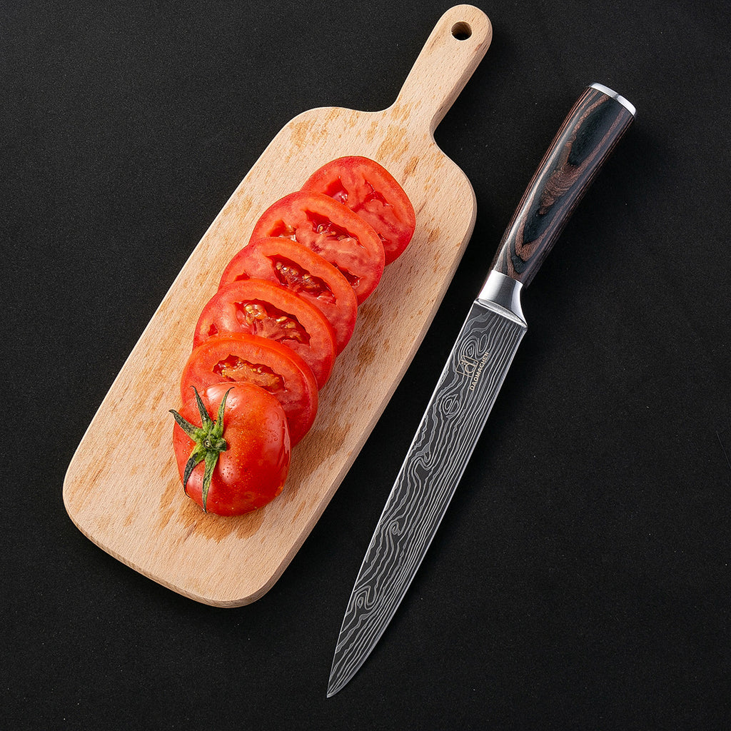 Juego de Cuchillos de Cocina Estilo Damasco