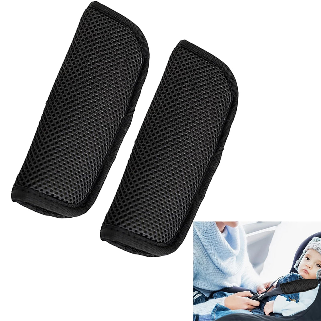 2 Paquetes de Fundas para Cinturón de Seguridad de Coche para Niños, Cobertor de Hombro Universal para Cinturones, Acolchado de Sujeción para Recién Nacidos, Bebés y Niños