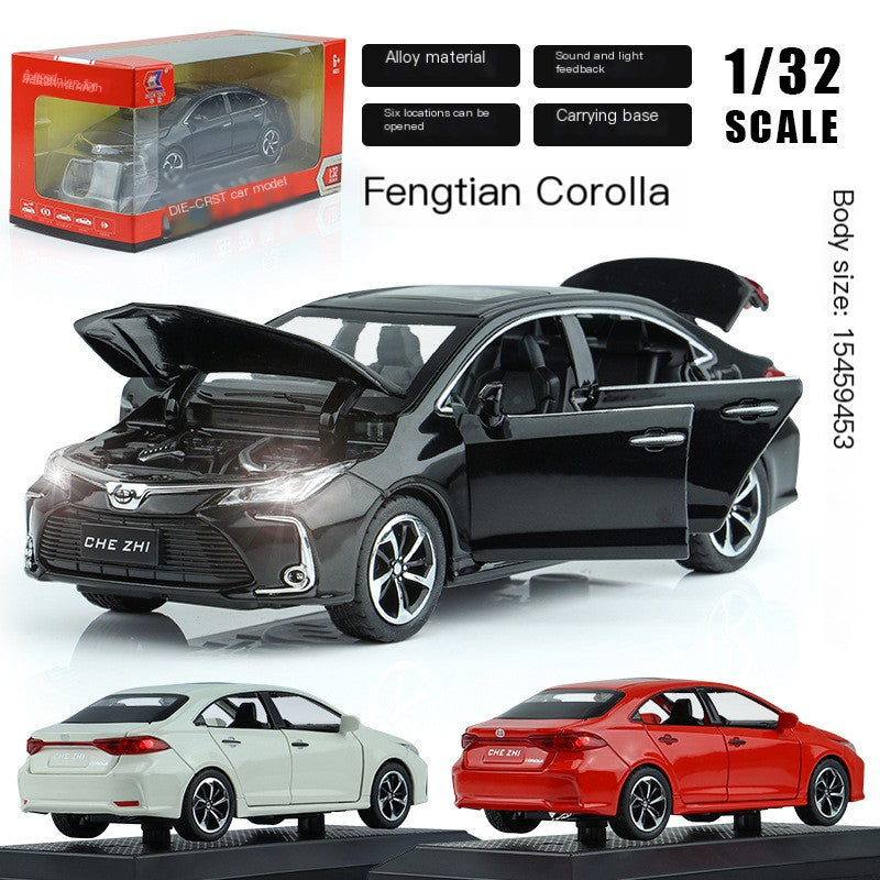 Modelo de Coche Corolla 1:32 con Base - Coche de Juguete de Aleación