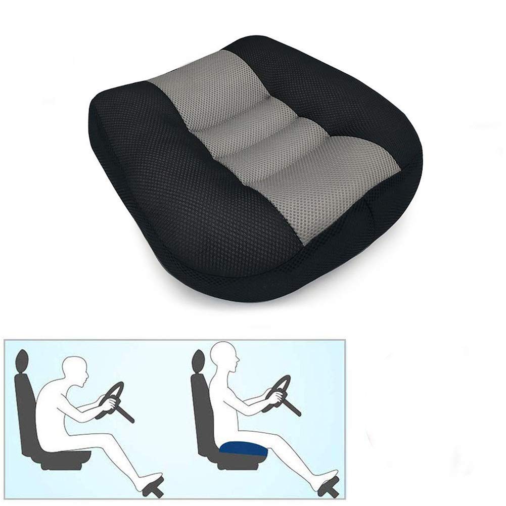 Cojín Elevador para Asiento de Carro CAMBIRD, Cojín de Aumento de Altura, Asiento Elevador para Conductor, Cojín de Asiento para Carro, Malla Transpirable, Almohadilla Portátil para Asiento de Carro, Oficina y Hogar