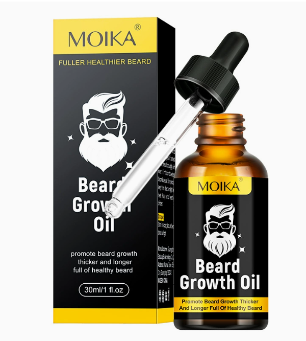 Aceite para el Crecimiento de la Barba con Rodillo de Microagujas