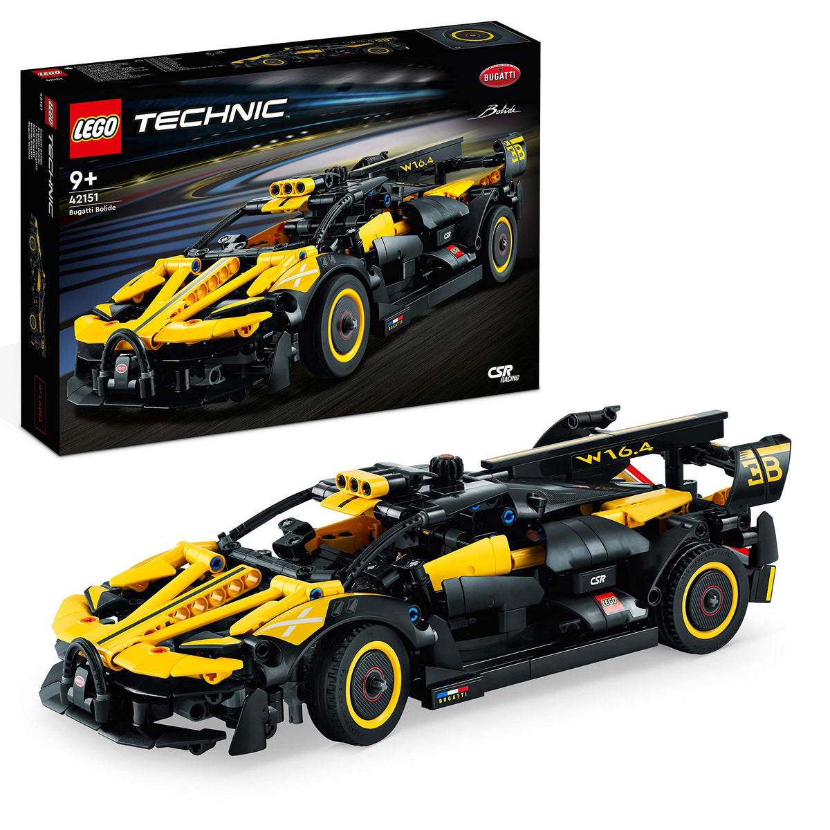 LEGO 42151 Technic Bugatti Coche de Carreras Modelo de Coche Coleccionable Vehículos Icónicos desde 9 Años