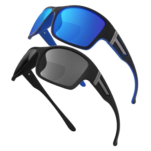 Gafas de Sol Bifocales YOBOCO para Hombres - Gafas de Sol con Lectura Incorporada para Ciclismo/Conducir 3.0