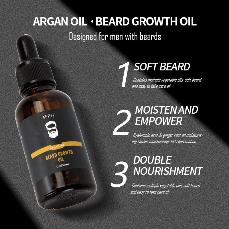 Aceite para el Crecimiento de la Barba con Rodillo de Microagujas