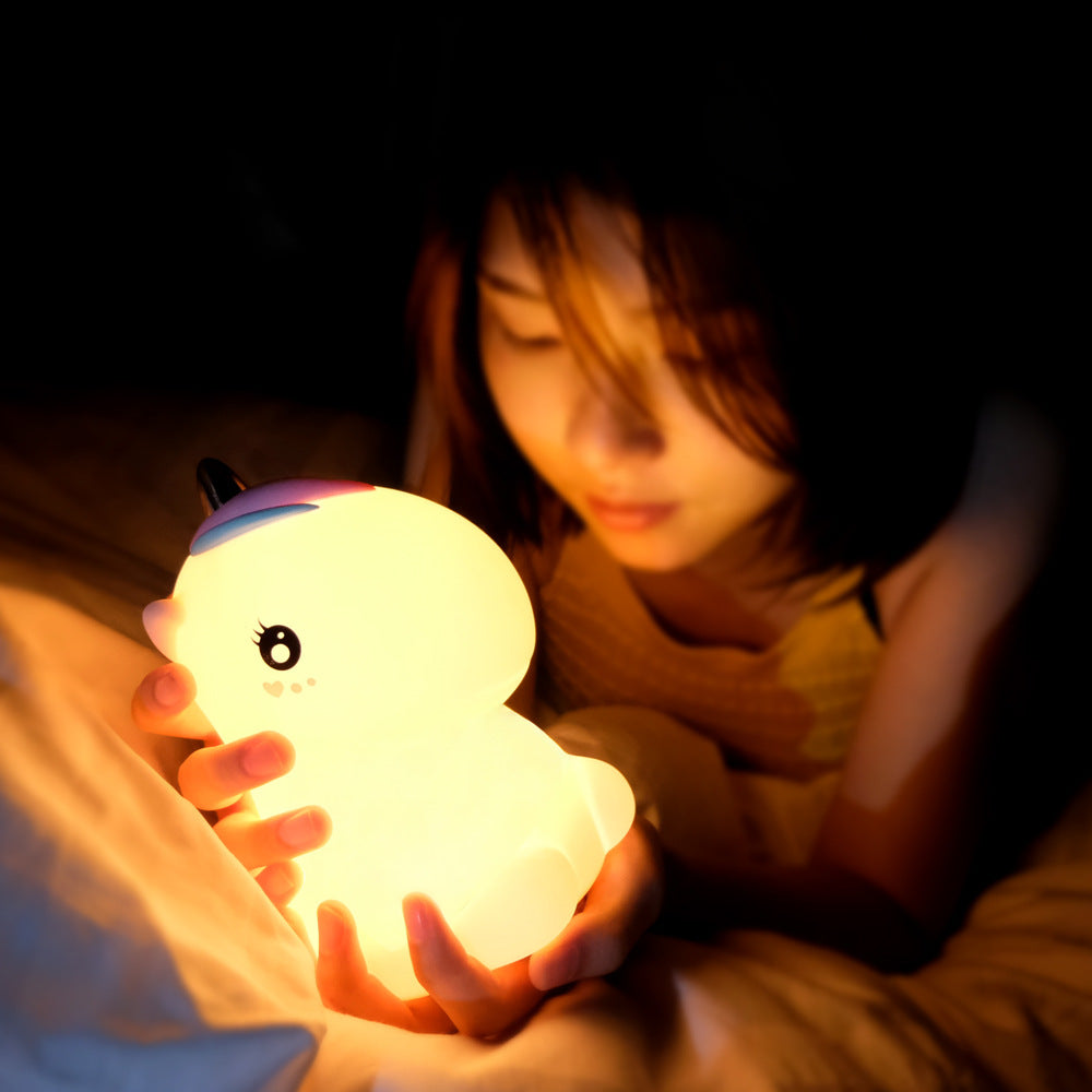 Luz de Noche de Unicornio Colorida Recargable USB Creativa