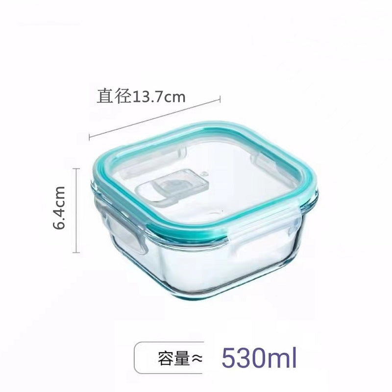 Set de Contenedores de Vidrio Grandes para Preparación de Comidas con Tapas