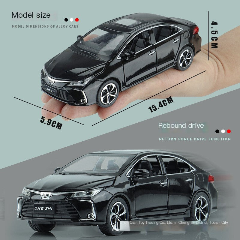 Modelo de Coche Corolla 1:32 con Base - Coche de Juguete de Aleación