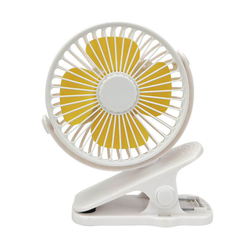 Mini Ventilador USB con Clip - Silencioso Recargable para Dormitorios