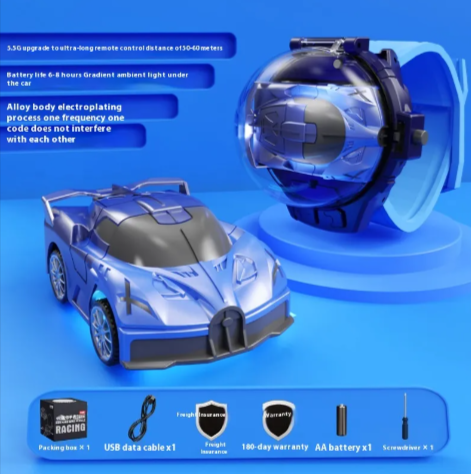 MiniDrive Coche de Control Remoto – Mini Coche Eléctrico con Control de Reloj