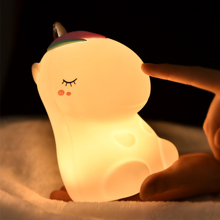 Luz de Noche de Unicornio Colorida Recargable USB Creativa