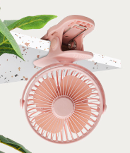 Mini Ventilador USB con Clip - Silencioso Recargable para Dormitorios