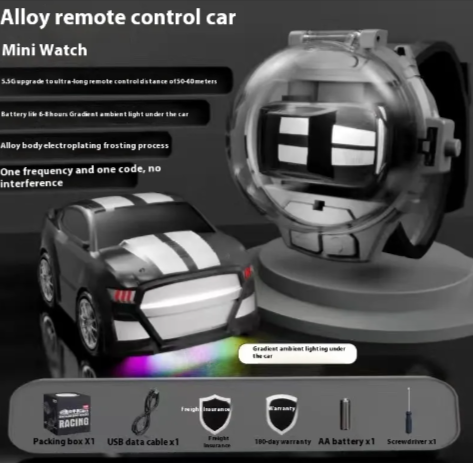 MiniDrive Coche de Control Remoto – Mini Coche Eléctrico con Control de Reloj