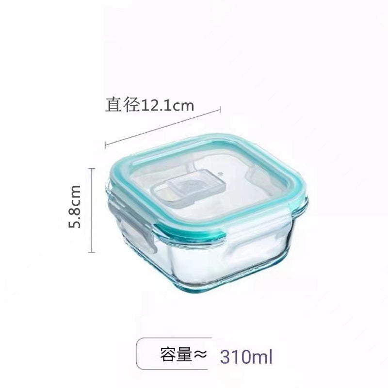 Set de Contenedores de Vidrio Grandes para Preparación de Comidas con Tapas