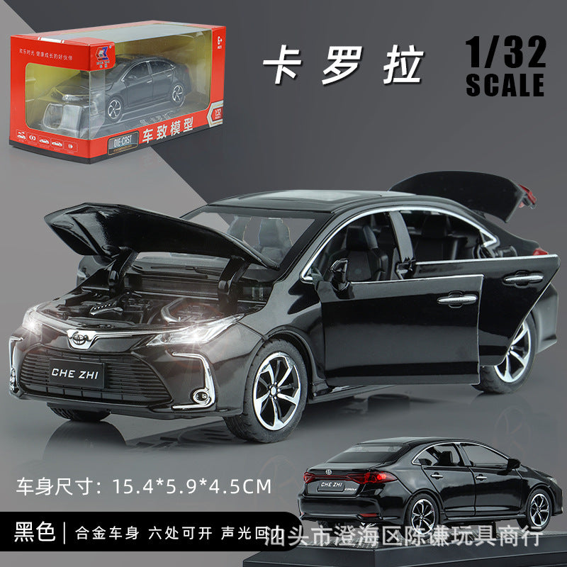 Modelo de Coche Corolla 1:32 con Base - Coche de Juguete de Aleación